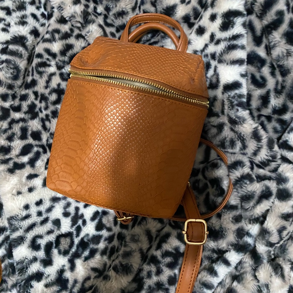 mini leather backpack purse